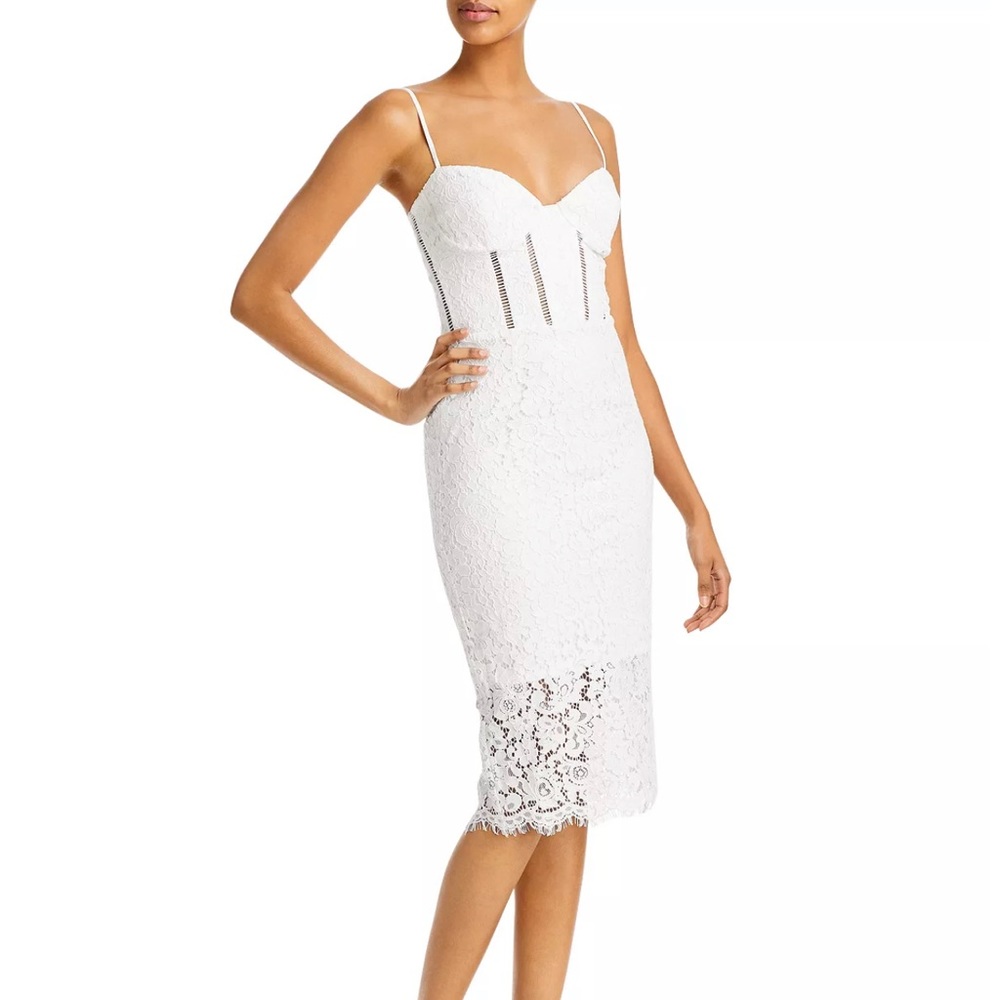 Bardot Brielle Lace White Dress Size 2